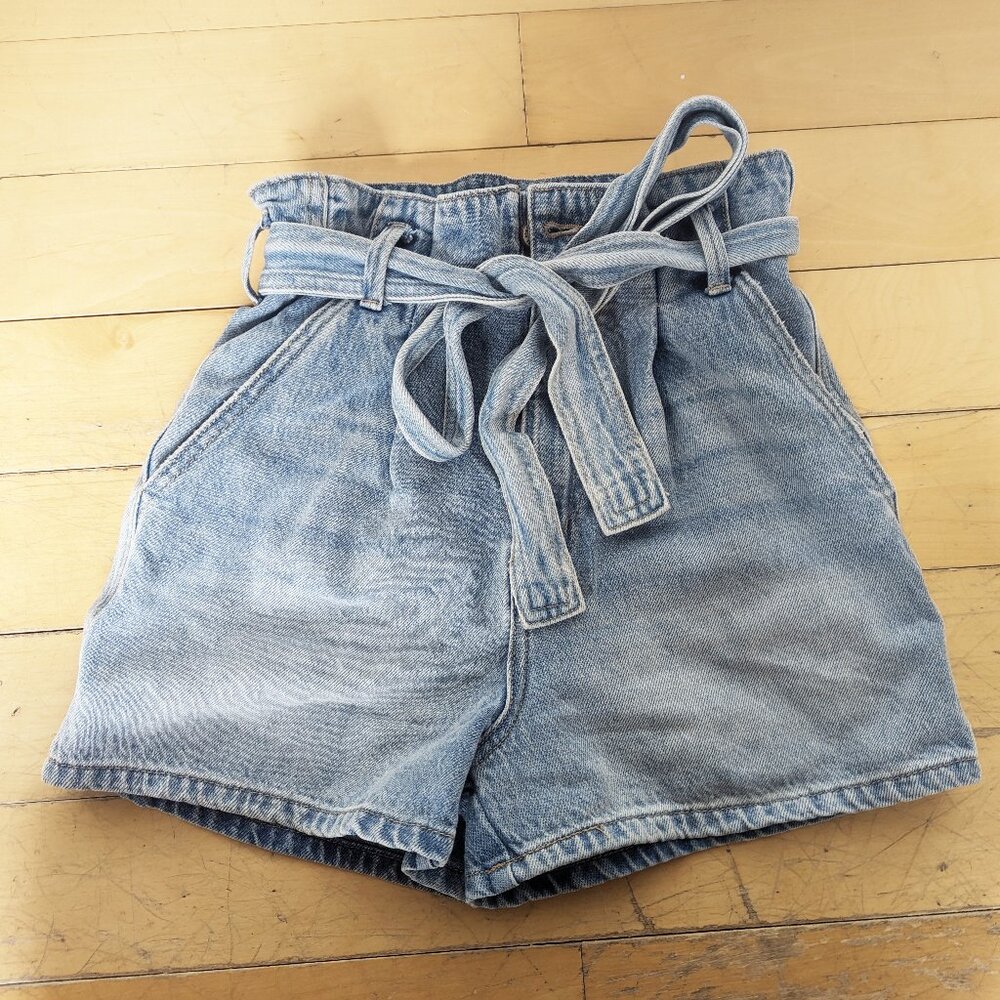 Kancan Paper Bag High Waisted Shorts